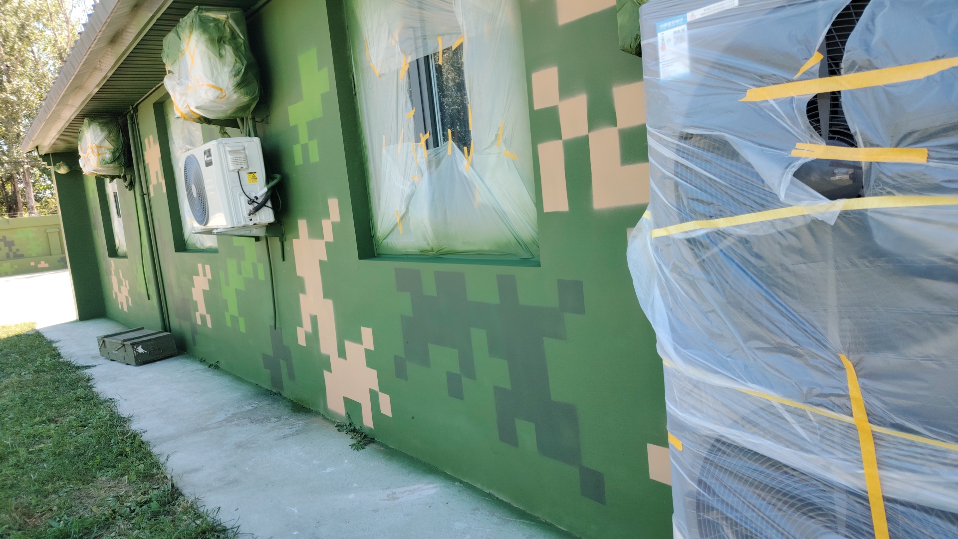 天门外墙迷彩漆施工多少钱 伪装迷彩漆  