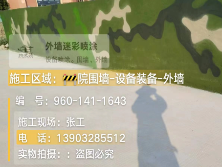 天门 迷彩漆喷涂价格（按平方米计费）